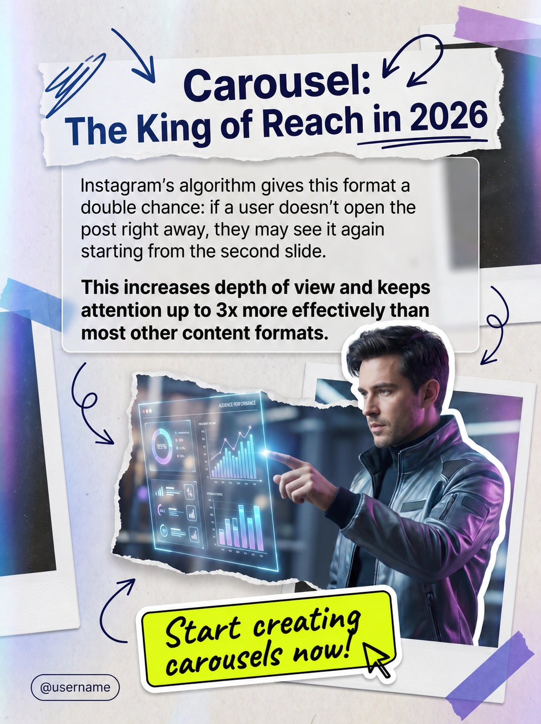 AI generated social media carousel example for Marketing