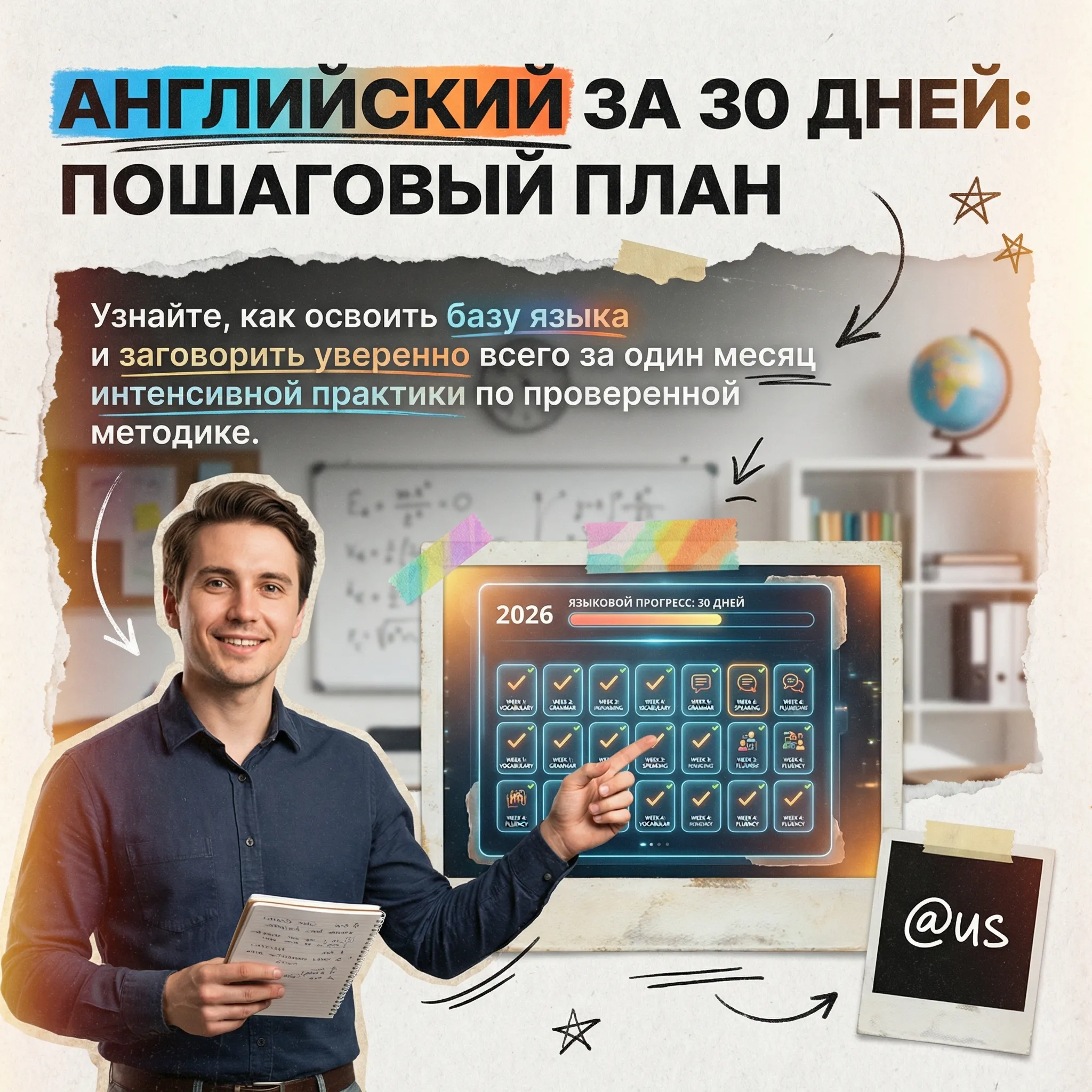 AI generated social media carousel example for Маркетинг